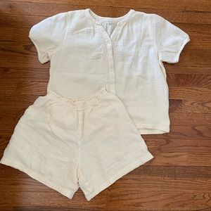Uniqlo Cotton Gauze Pajama Set